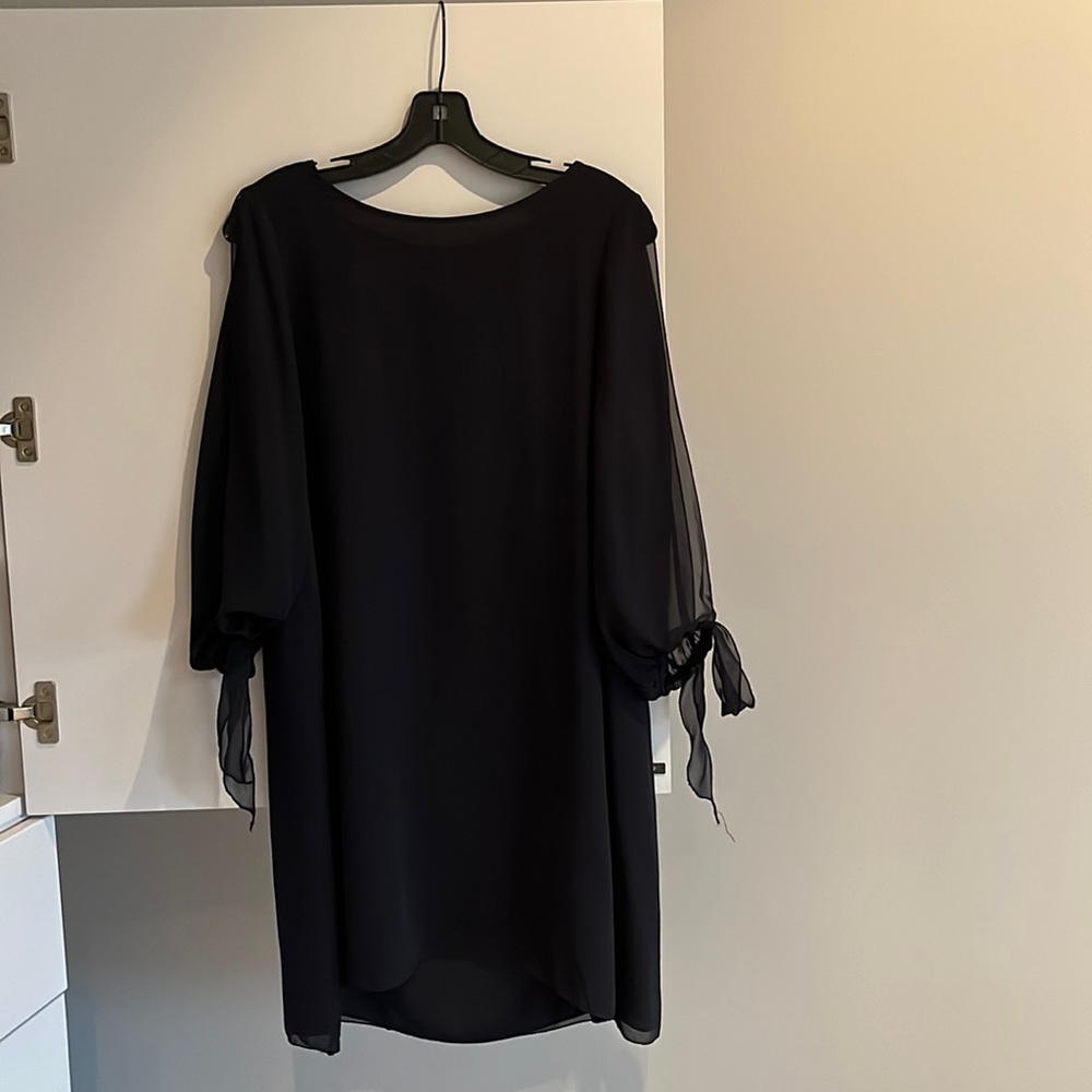 Max Studio sheer sleeve dress